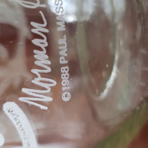 1988 Paul Masson Norman Kosarin Wine Decanter Carafe Etched Birds, Vines… - Picture 6 of 13